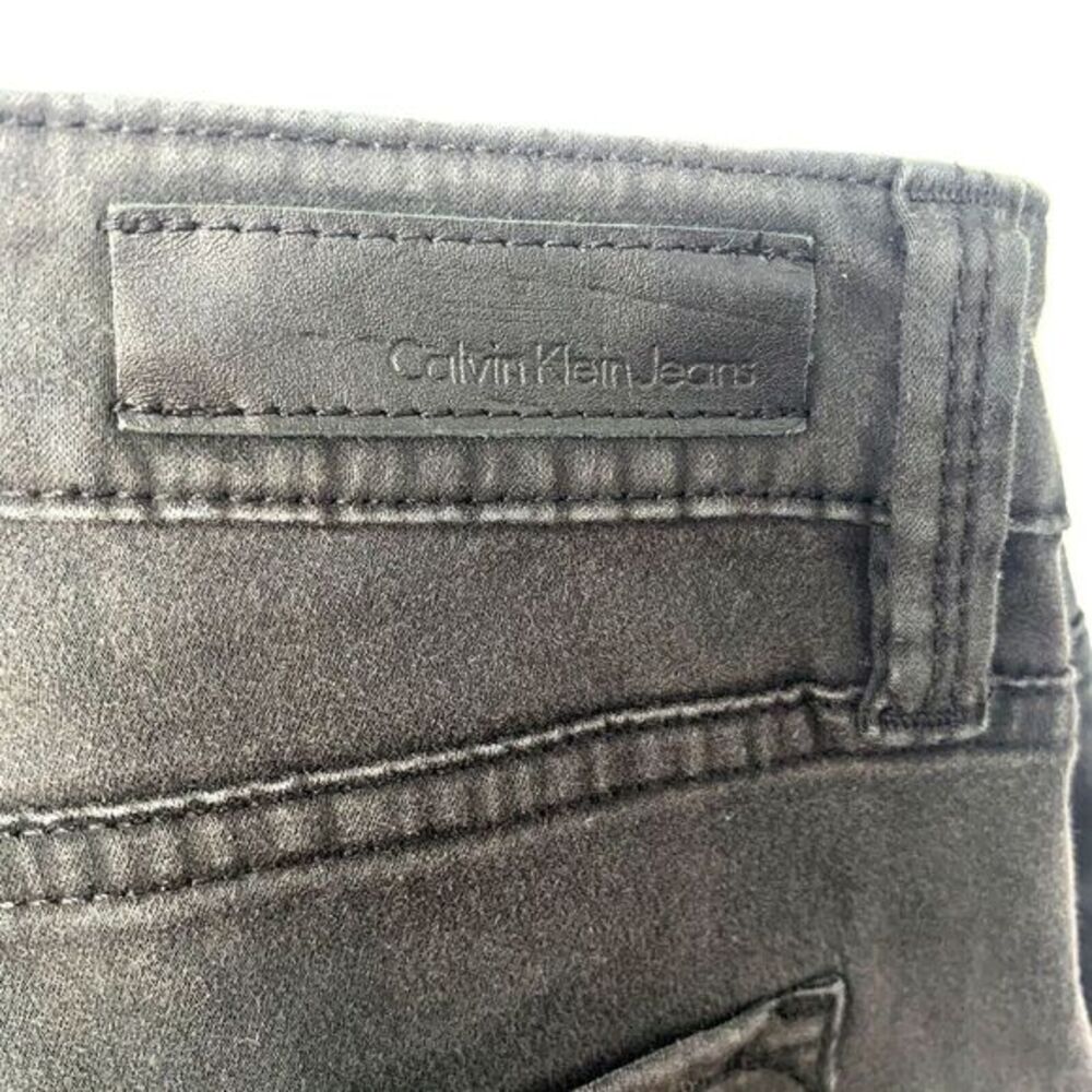 CALVIN KLEIN Faded Black Denim Stretch Skinny Women's Jeans Size 6‎ - Picture 3 of 9